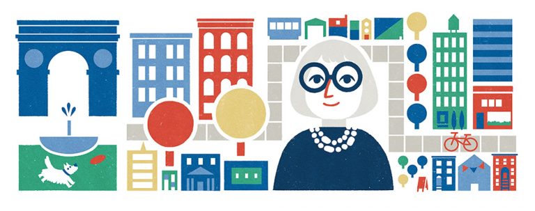 Google dedicó un doodle a Jane Jacobs el 4 de mayo de 2016, coincidiendo con el 100 aniversario de su nacimiento.