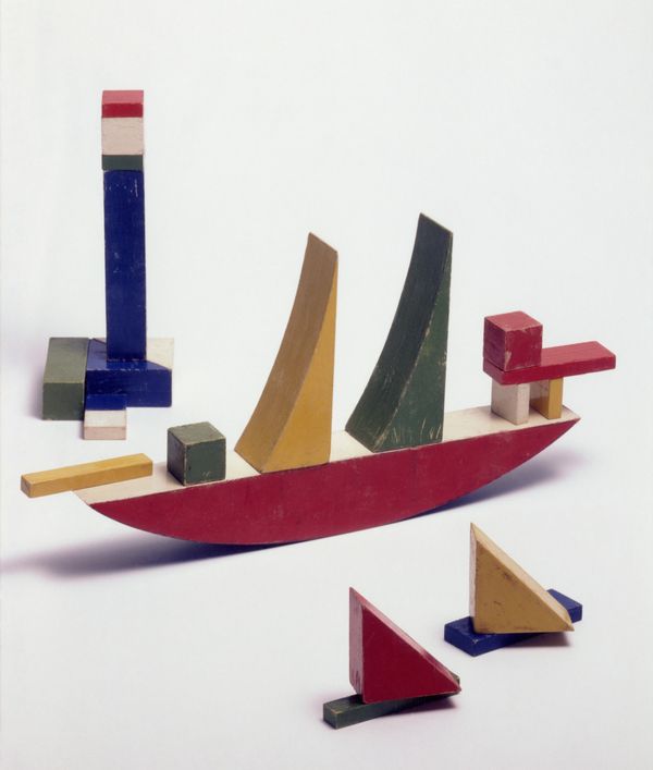 Juego de construcción de barcos, muebles bauhaus