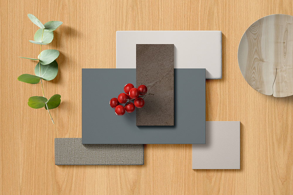 Warm Minimal – Moodboard de reducción consciente Moodboard Warm Minimal con materiales suaves, tonos cálidos y estética depurada