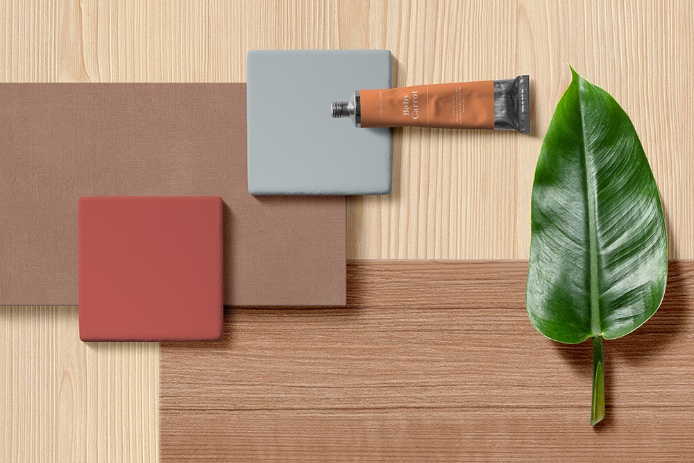 Contemporary Clay – Moodboard de tradición renovada Moodboard Contemporary Clay con tonos tierra, superficies cálidas y materiales de inspiración natural